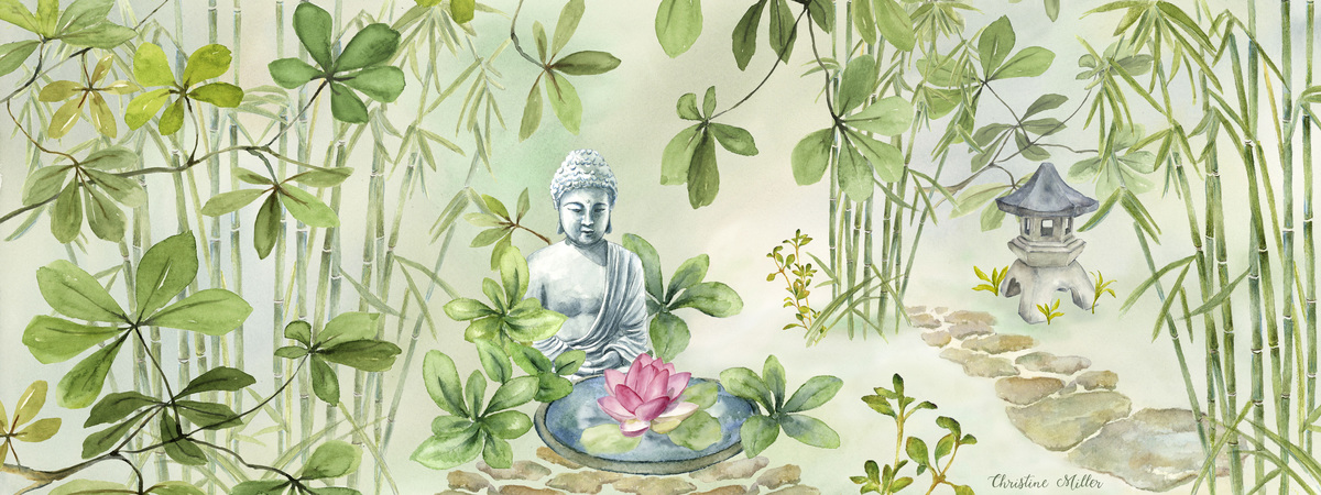 Cool serenity in a Zen Garden by Chris Miller Arts