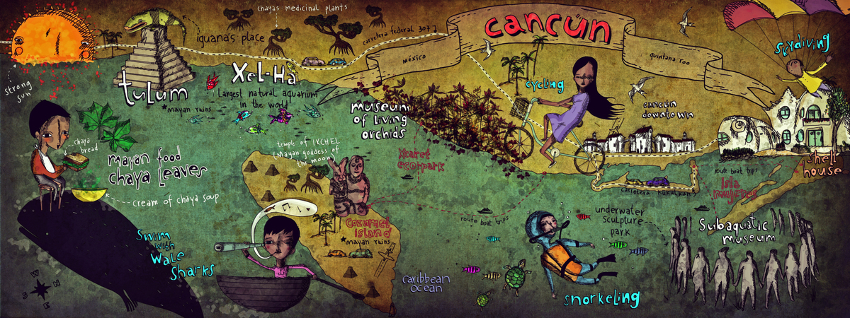 Cancún, Quintana Roo, México by Tania Basurto López Map contest cancun mx.