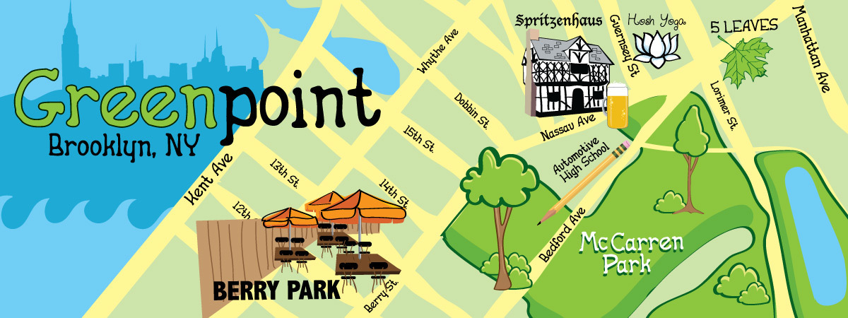 Strolling through Greenpoint by Gwen Leggett