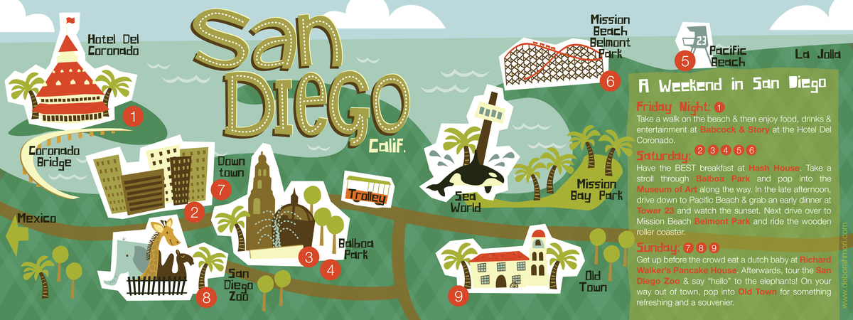 San Diego, California by Deborah Mori