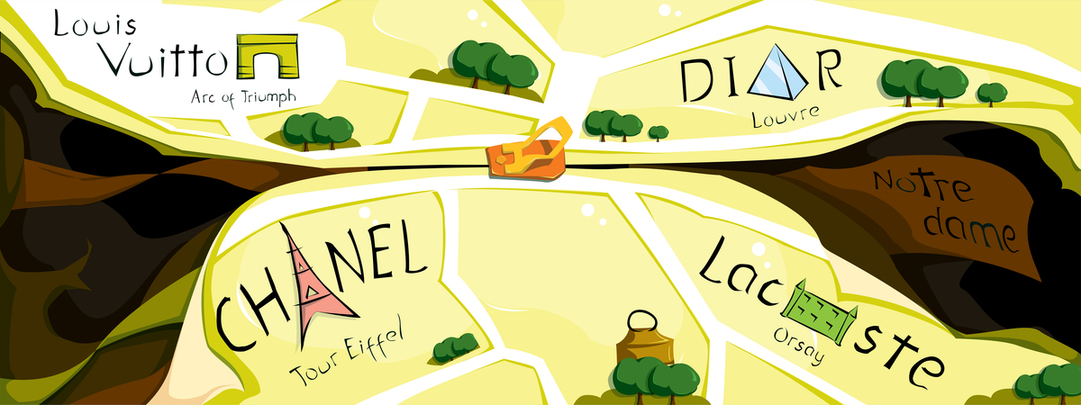 A Fashionable Map of Paris by Lương Linh