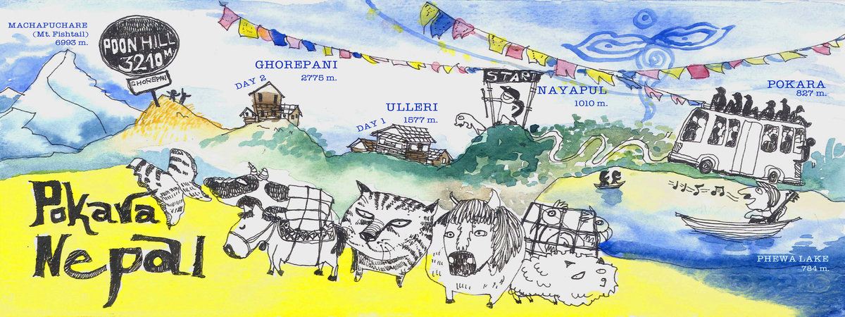Poon Hill Trekking in Nepal by Jaipong Wongmool