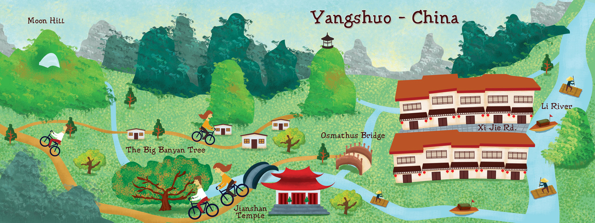 Yangshuo County Town, China by Carolina Celis