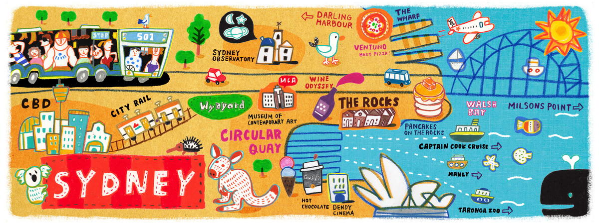Sydney, Australia by AW Illustrations