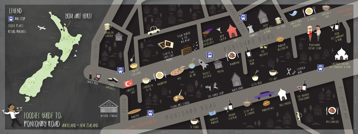 Foodies Guide To Ponsonby Road, Auckland, NZ by Sho'nuff Love