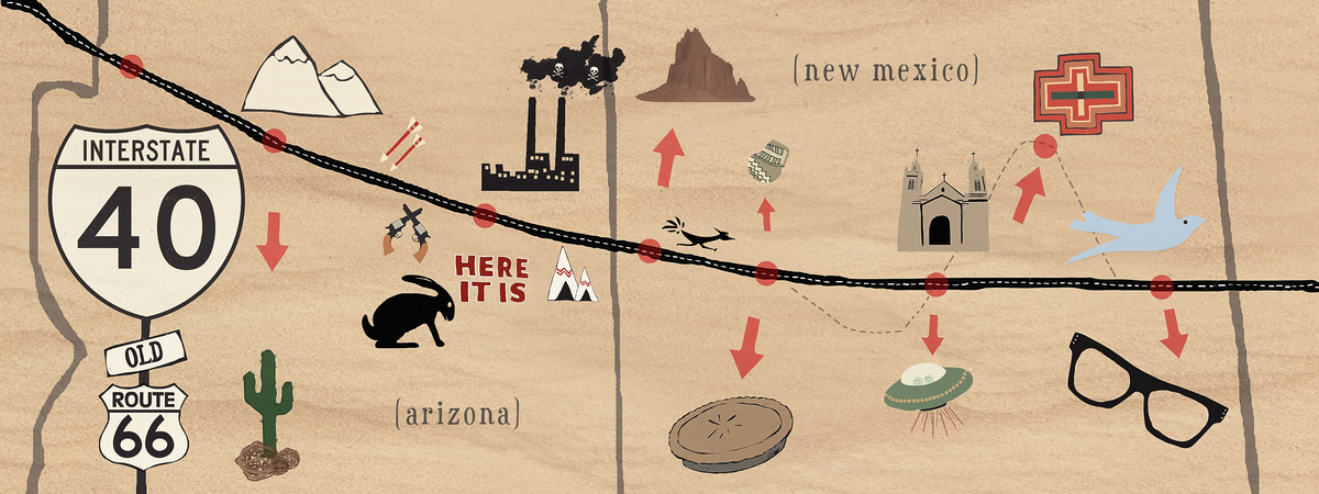 I-40 through Arizona & New Mexico by James Orndorf