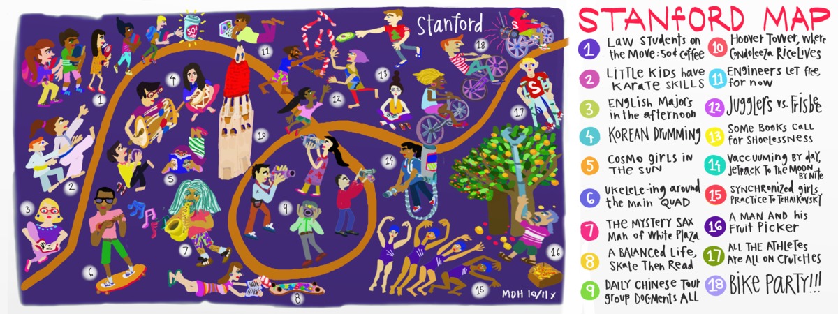 Stanford University People Map by Margaret Hagan