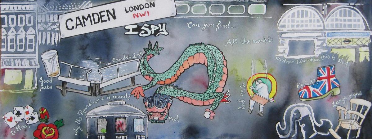Camden Town, London, UK by Gwyneth Hibbett