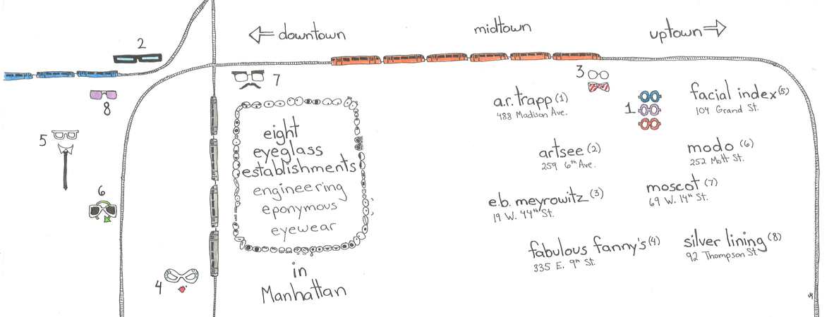Eight Eyeglass Establishments in New York, New York by Jennifer Hoyden