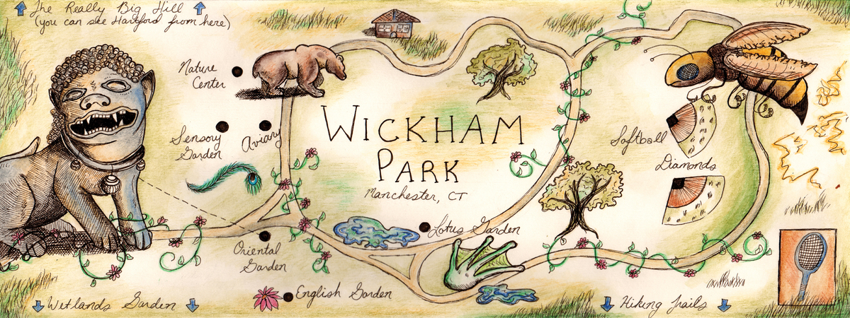 Wickham Park, Manchester, Connecticut by Michelle Cooney
