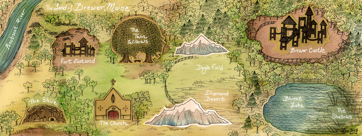 The Land of Brewer, Maine by Dae