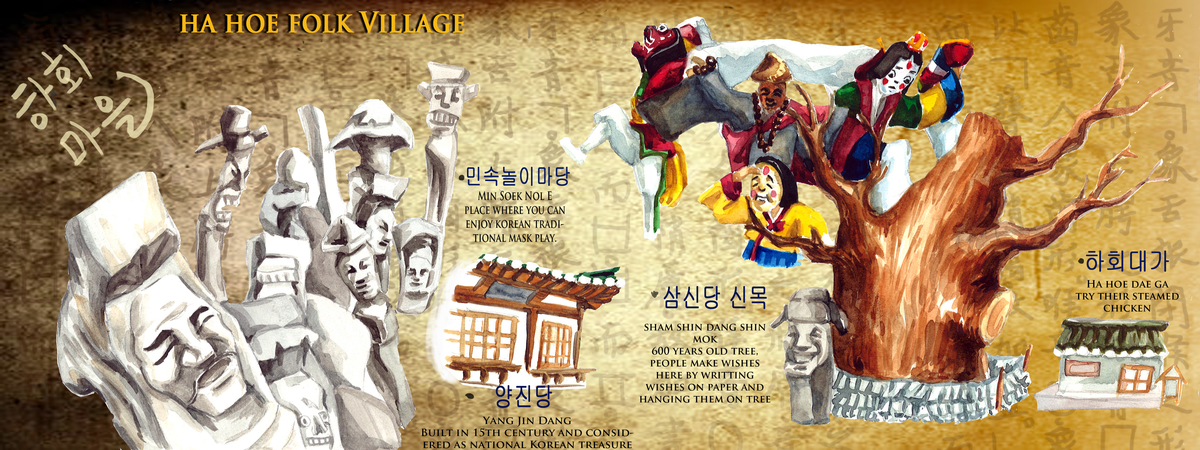 Hahoe Folk Village, South Korea by Seung eun Paik