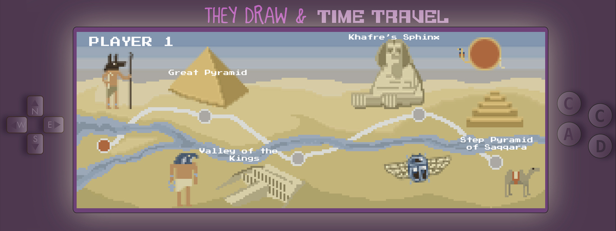 They Draw and Time Travel: Egypt by Andrew Russell