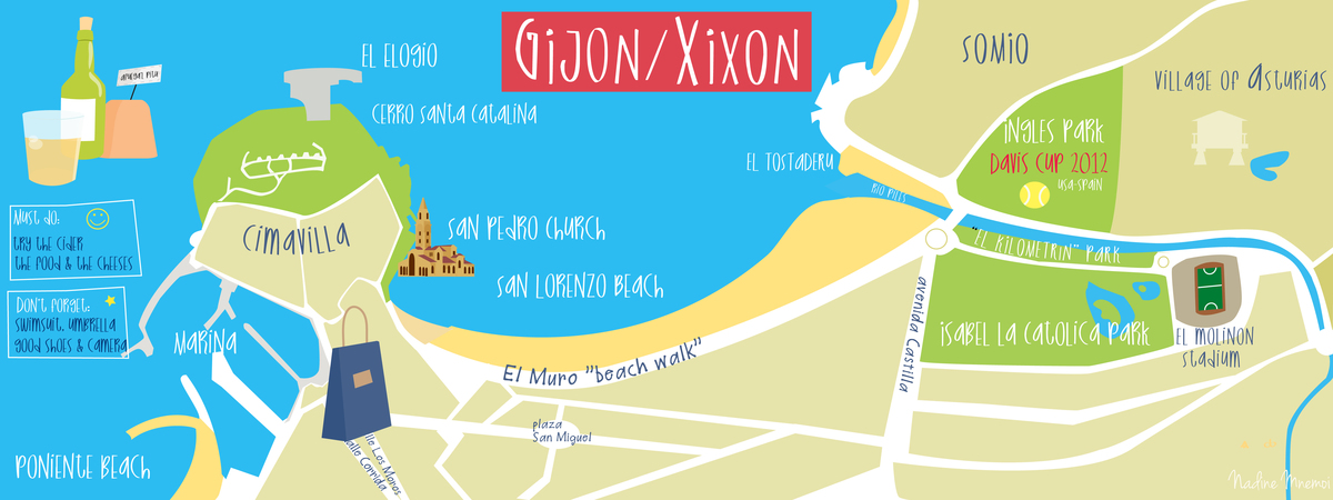 Gijón, Spain by nadine mnemoi
