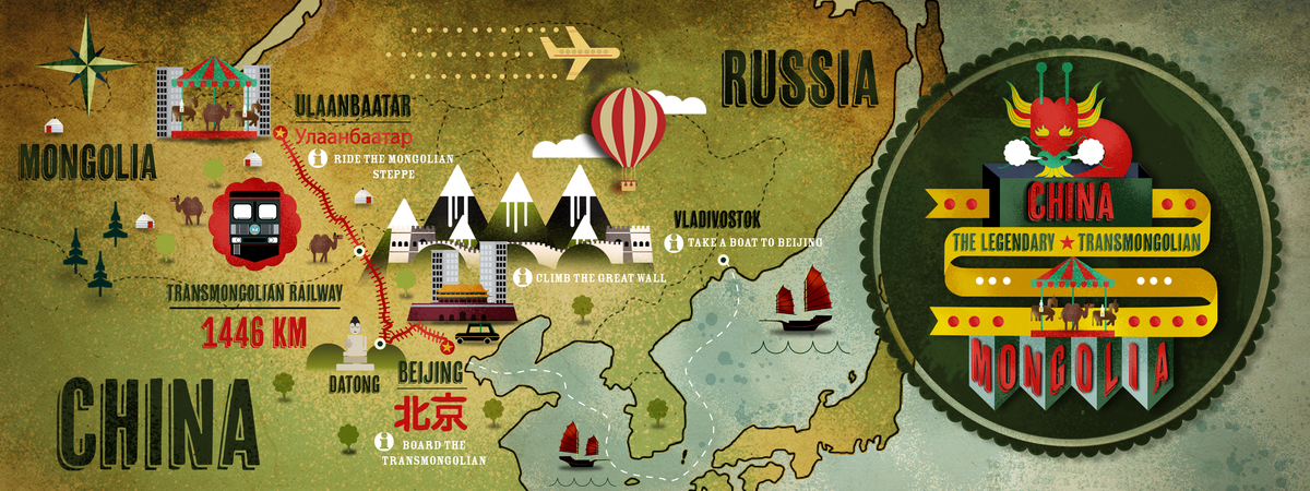 The Legendary Transmongolian by Atelier Cartographik