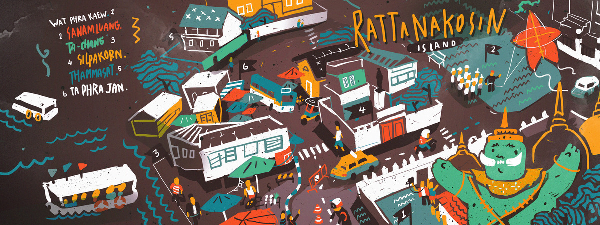 Rattanakosin Island, Thailand by worasit puttarak