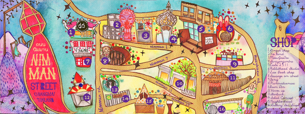Nimman Street, Chiang Mai, Thailand by Matinuch Ouyyamwongs