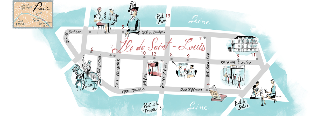 Ile de Saint-Louis, Paris, France by Nik Neves