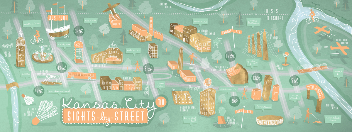 Kansas City, Missouri: City by Street by Rhianna Weilert