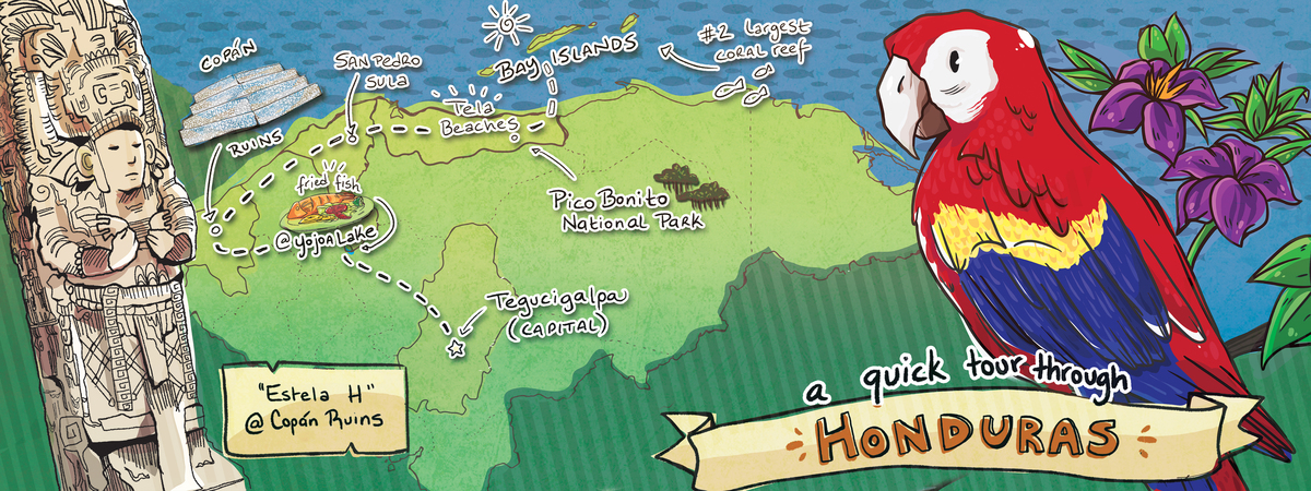 A Quick Tour Through Honduras by Di Flores