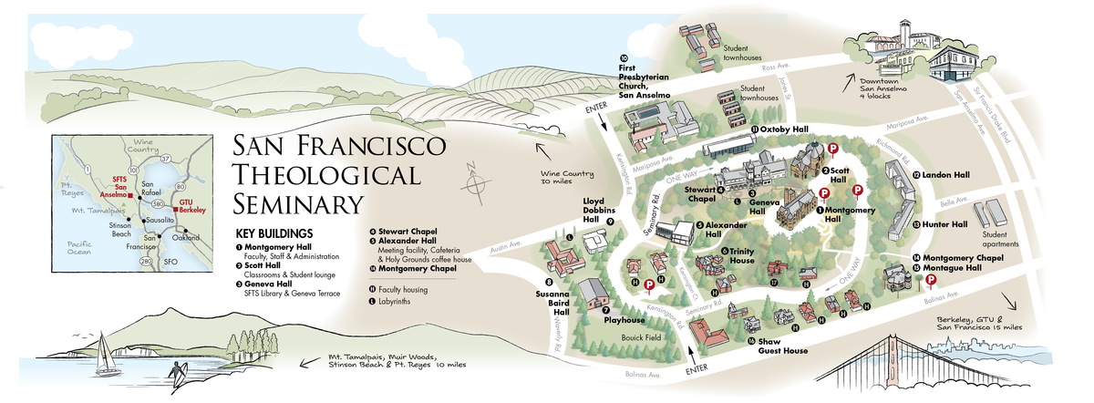 San Francisco Theological Seminary, California by Dennis Bolt