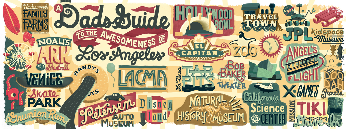 A Dad's Guide to the Awesomeness of Los Angeles by David Douglass Dadsguidelosangelesmap01.jpg