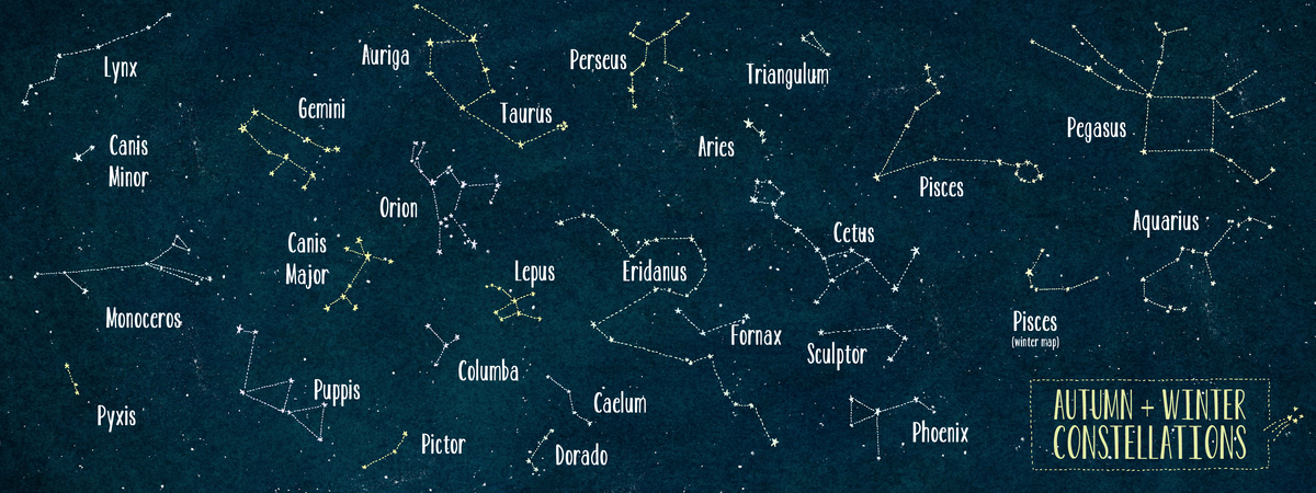 Autumn + Winter Constellations by Joy Laforme