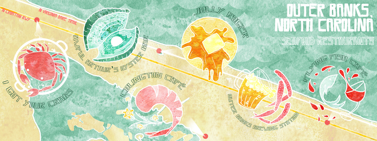 Seafood Restaurants in Outer Banks, North Carolina by Candice Oates