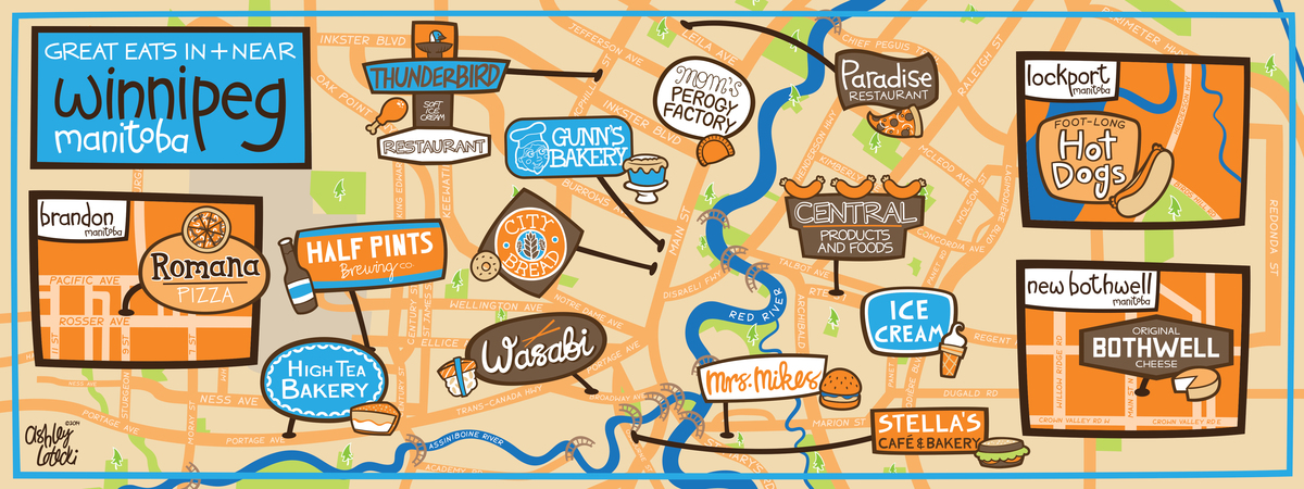 Great Eats in and near Winnipeg, Manitoba, Canada by Ashley Lotecki