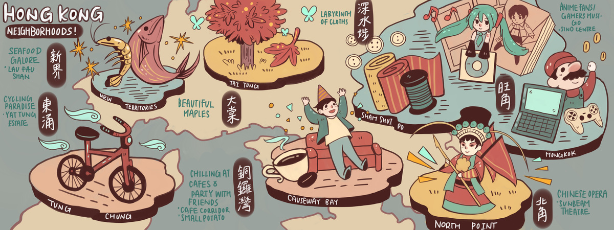 Neighborhoods of Hong Kong, China by Suen Stephanie