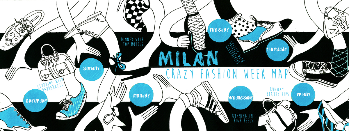 Milano Fashion Week Map by Balasoiu Andreea