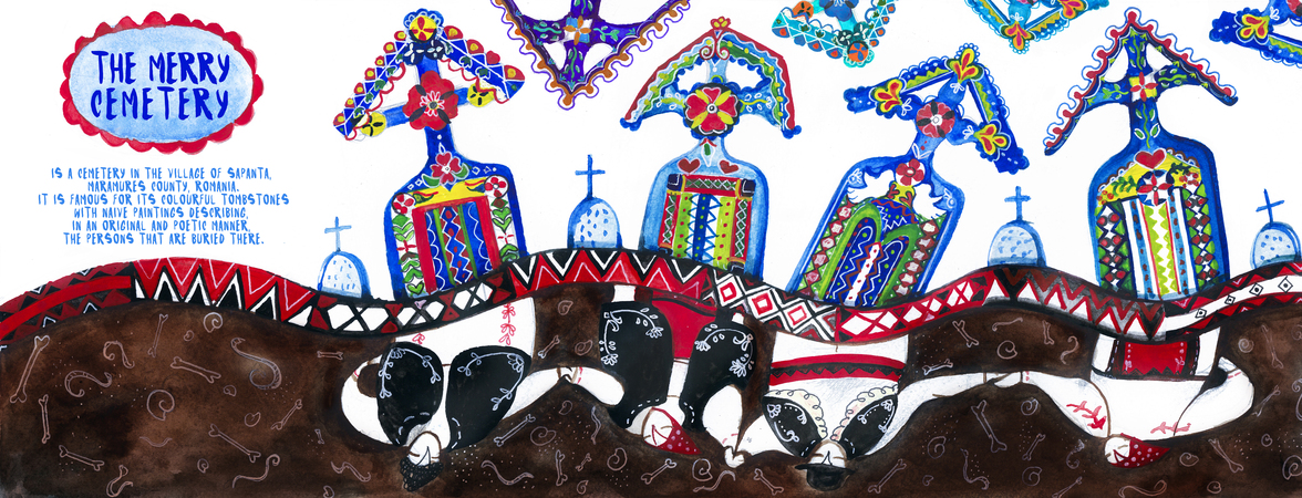 The Merry Cemetery in Sapanta, Romania by Cristina Moise