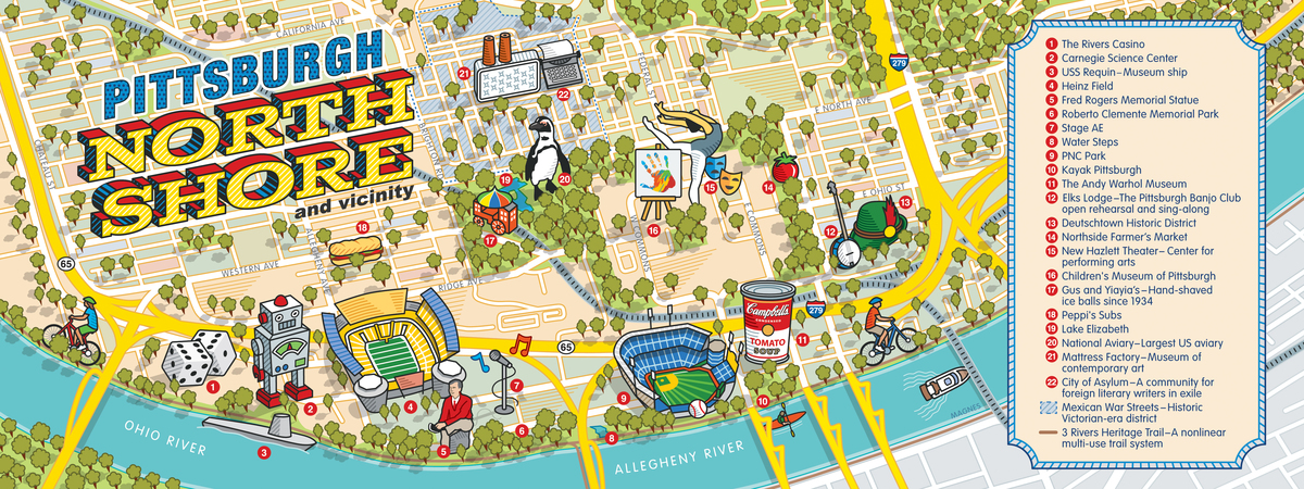 Pittsburgh's North Shore and Vicinity by Ron Magnes