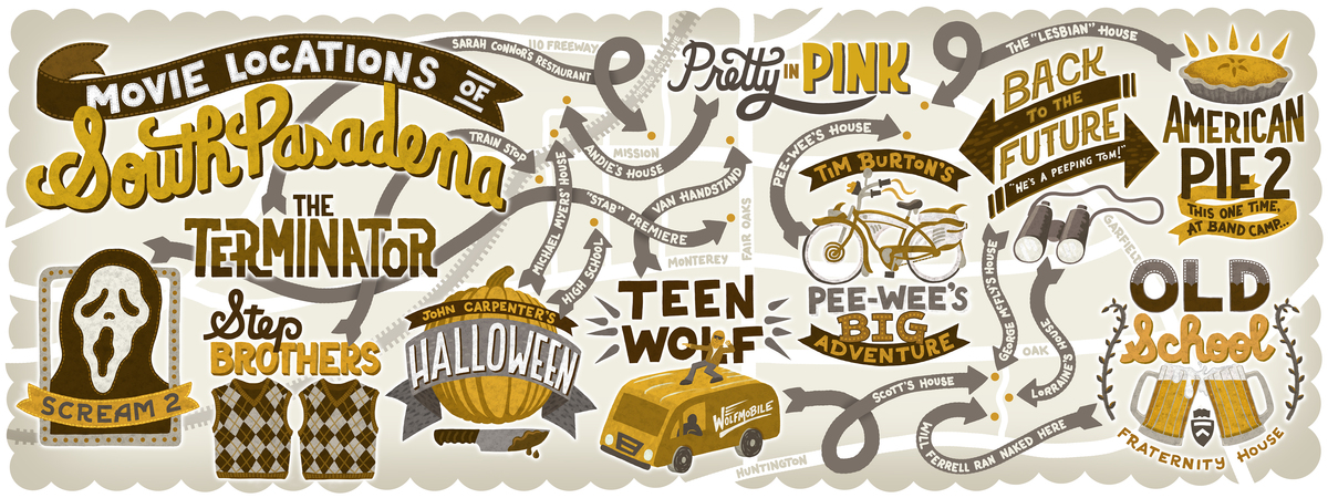 Movie Locations of South Pasadena by David Douglass Southpas tdat dd.jpg