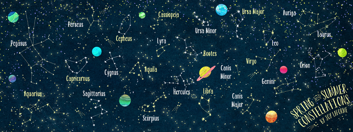 Spring & Summer Constellations by Joy Laforme