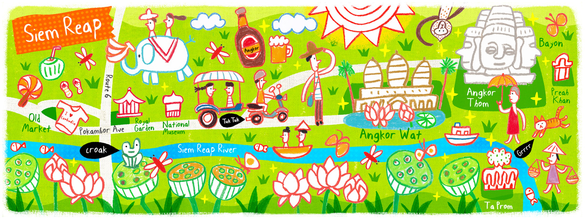 Siem Reap, Cambodia by AW Illustrations Siemreap.jpg