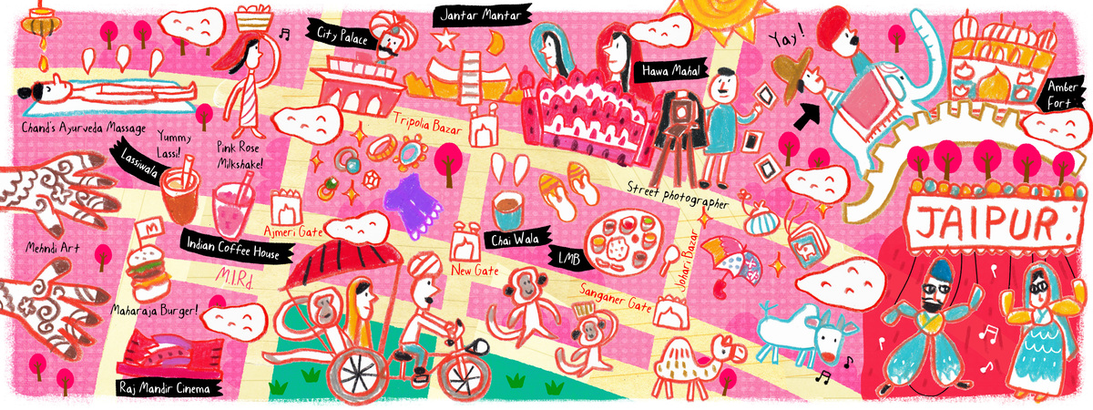 Jaipur, India by AW Illustrations Jaipurindia.jpg