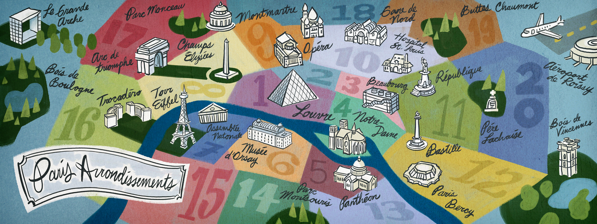 Paris Arrondissements by Casey Crisenbery