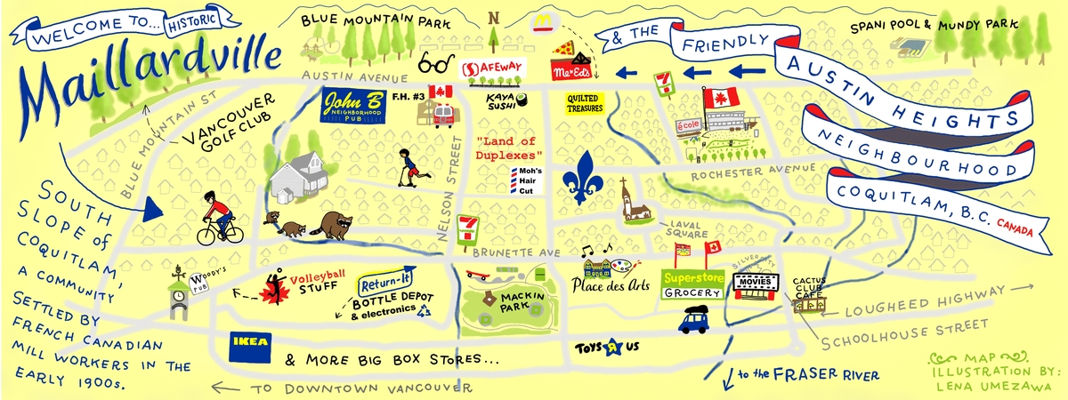 Historic Maillardville & Austin Heights Neighbourhoods by Lena Umezawa
