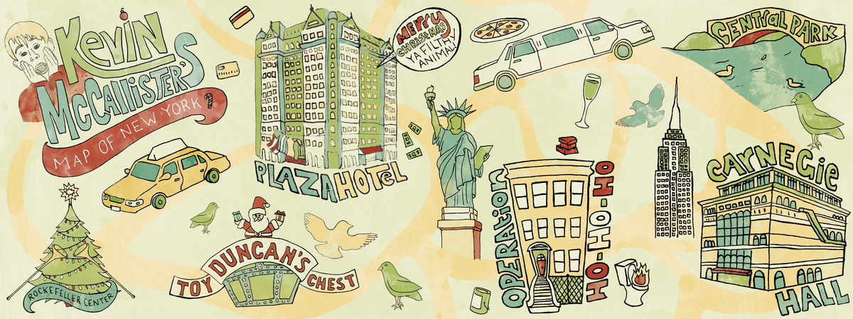 Kevin McCallister's Map of New York by Kelly Lineman
