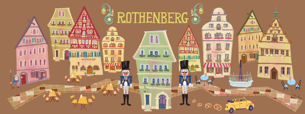 Walking in Fairy Tale Rothenberg, Germany by Jocelyn Kao