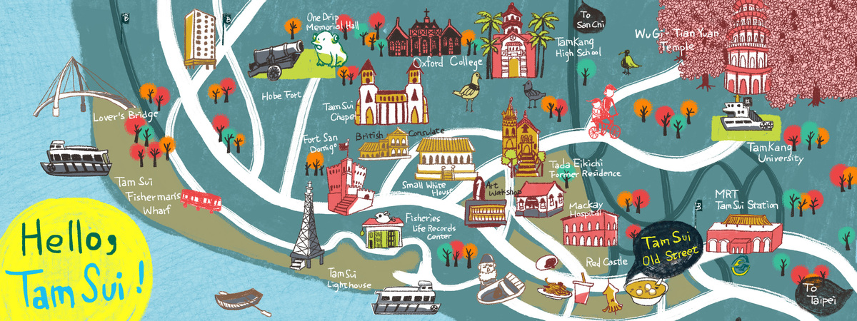 Hello, Tam-Sui, Taiwan! by Shi-Lin Muirgel Wang