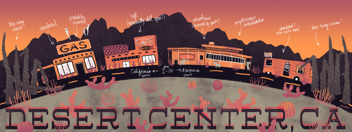 Desert Center, California by Monkah