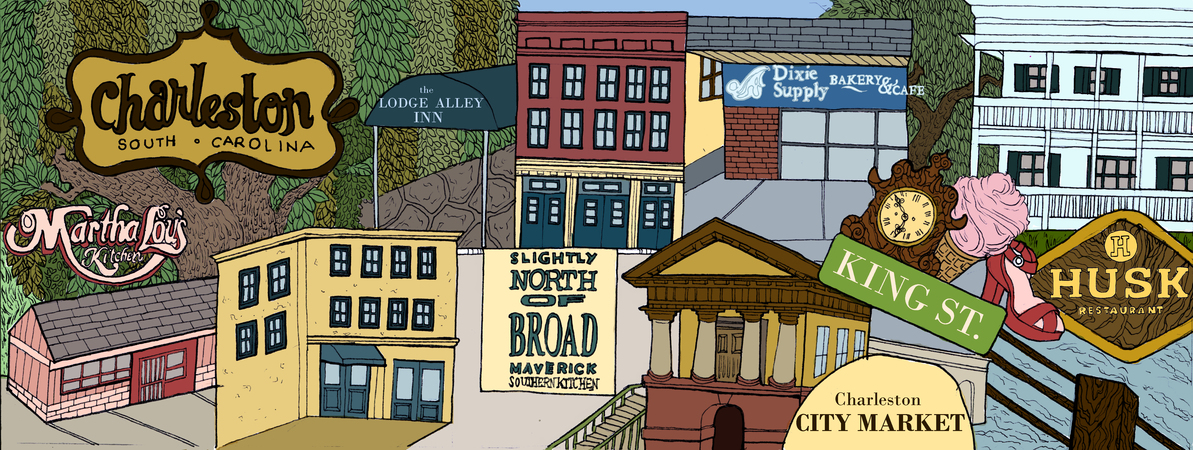 Charleston, South Carolina Travel Map by Taylor McManus