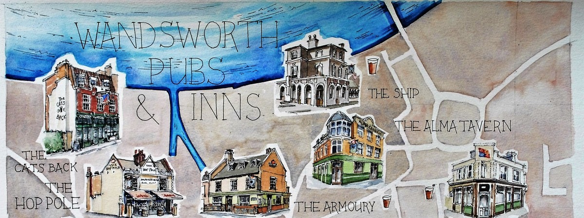 The Pubs and Inns of Wandsworth, London U.K. (Part 1) by Nigel Turner