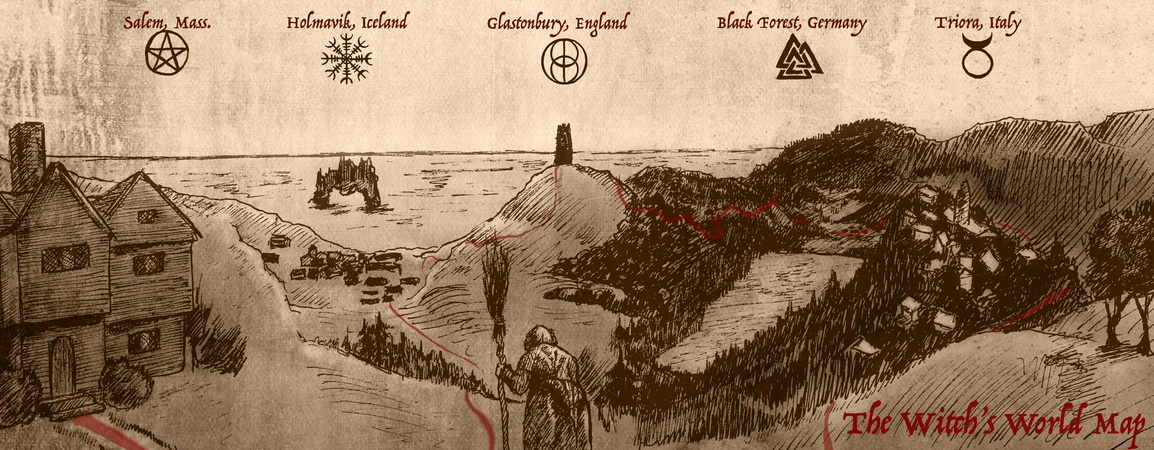 The Witch's World Map by Brendan Lamb