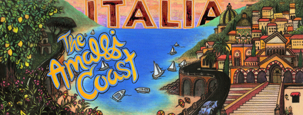 The Amalfi Coast of Italy by Kaley Makes Amalfimap
