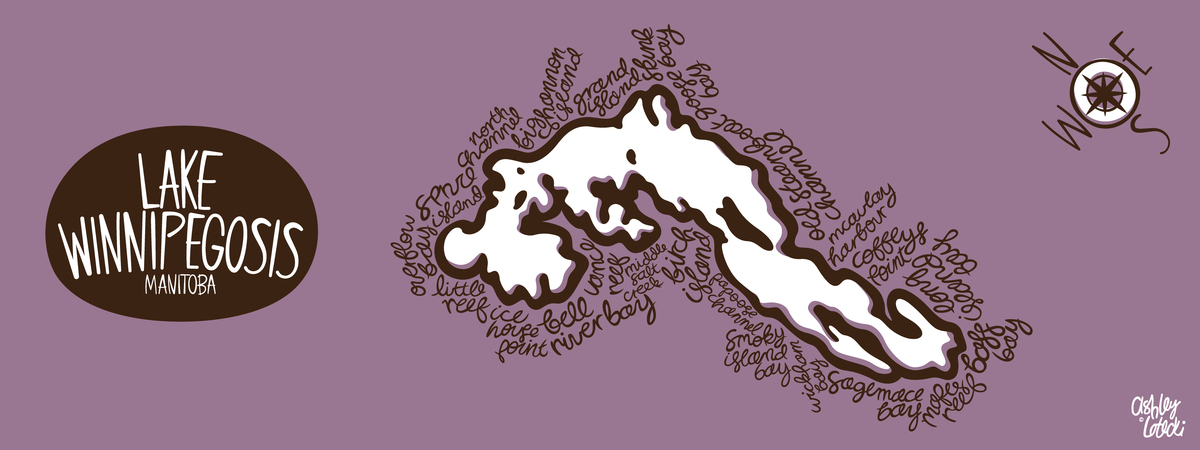 Freshwater Lake Series: Lake Winnipegosis by Ashley Lotecki