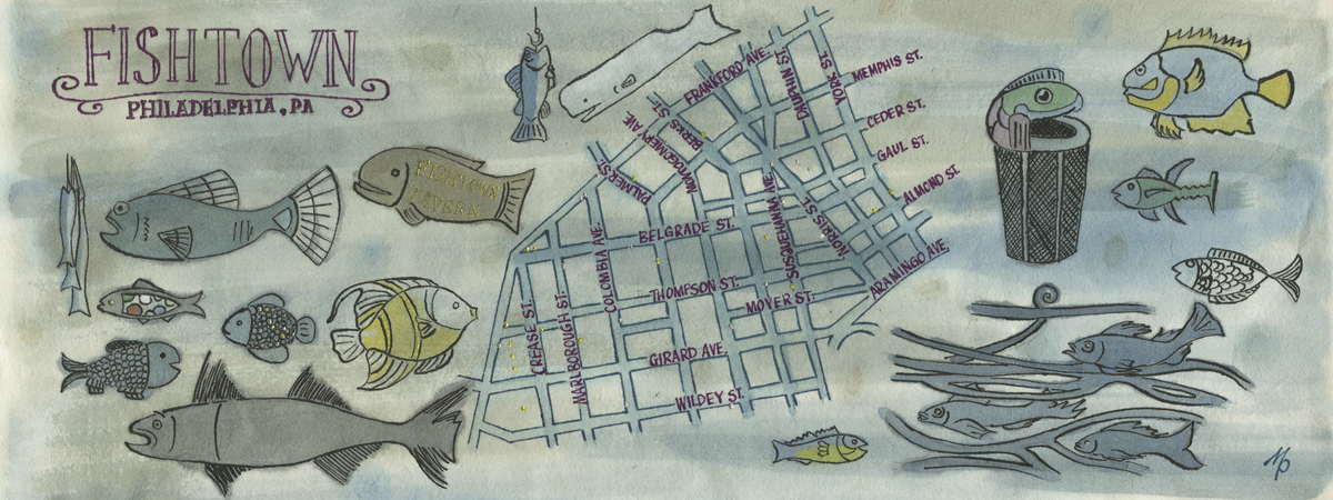 Fishing in Fishtown, Pennsylvania! by Mariko Perry