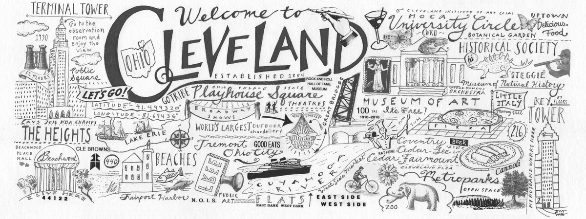 Cleveland, Ohio: Map To My Heart by Shari Wolf